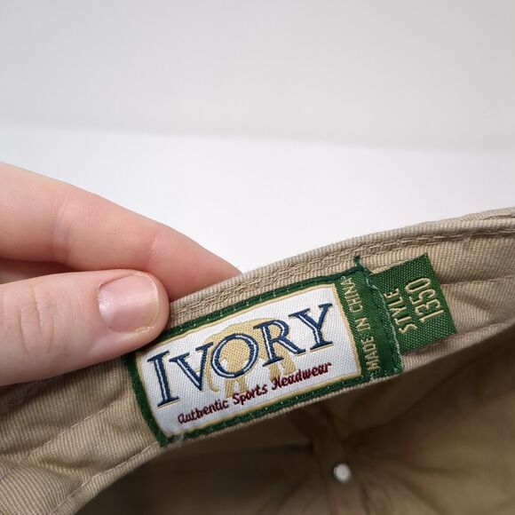 Western Alaska Sport Fishing Slideback Hat Tan OS Adjustable Embroidered Ivory - Picture 8 of 9